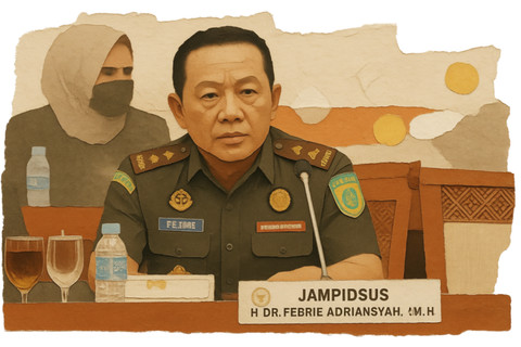 Ilustrasi: Eks Jampidsus Febrie Adriansyah pada saat RDP di DPR. Dok: AI