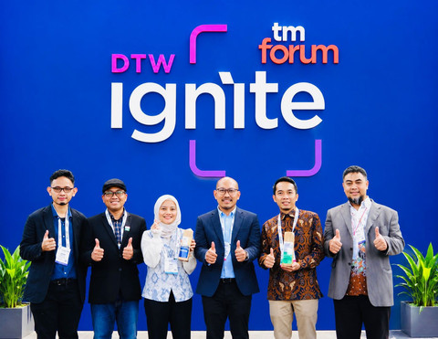 Telkomsel meraih tiga pengakuan global dalam rangkaian agenda TM Forum Digital Transformation World (DTW) Ignite 2026 di Copenhagen, Denmark, 23-25 Juni 2026. Foto: Telkomsel