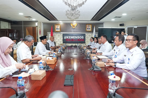 Kemensos dan BNN perkuat sinergi melalui pembaruan MoU untuk optimalkan rehabilitasi dan reintegrasi sosial bagi korban penyalahgunaan narkotika, Selasa (14/7/2026). Foto: Dok. Kemensos