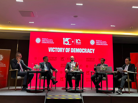 Diskusi panel terkait sejarah Kudeta Turki 2016 di St. Regis Hotel, Jakarta, Rabu (15/7). Foto: Firda Brillianti/kumparan