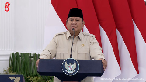Presiden Prabowo berpidato saat meresmikan Groundbreaking Proyek Strategis Nasional Liquefied Natural Gas (LNG) Abadi Masela, Kamis (16/7/2026). Foto: YouTube/ Sekretariat Presiden