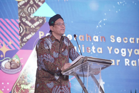 Menteri Keuangan, Purbaya Yudhi Sadewa, saat kunjungan kerja ke Jogja, Kamis (16/7). Foto: Dok. Pemda DIY