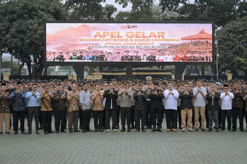 Peluncuran Gerakan "Jaga Rawat Jawa Barat" di Lapangan Apel Mapolda Jabar, Jumat (17/7/2026). Foto: Dok. Polda Jabar