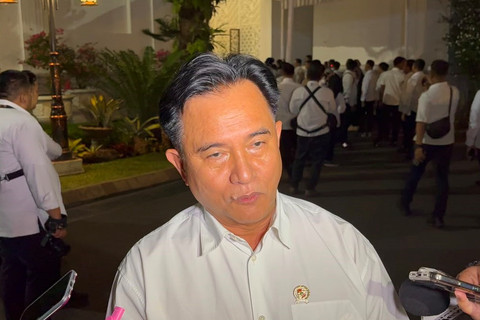Menko Kumhamimipas Yusril Ihza Mahendra di Kompleks Istana Kepresidenan, Jakarta, Senin (20/7/2026). Foto: Zamachsyari/kumparan