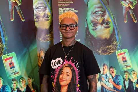 Reza Arap saat menghadiri jumpa pers film Harusnya Horror di XXI Plaza Senayan, Jakarta Selatan, Senin (20/7/2026). Foto: Vincentius Mario/kumparan