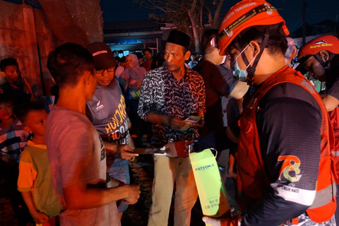 Suasana saat kebakaran pabrik dupa di Periuk, Kota Tangerang, Banten, Senin (20/7/2026). Foto: Dok. Istimewa