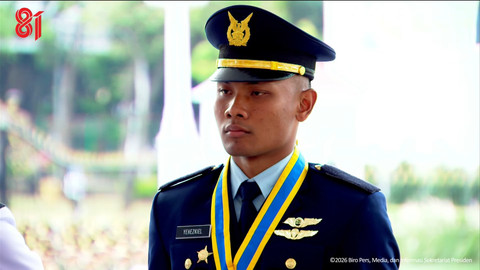 Proses peraih Adhi Makayasa yang dilantik oleh Presiden Prabowo Subianto di Istana Merdeka, Rabu (22/7/2026). Foto: YouTube/ Sekretariat Presiden