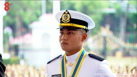 Proses peraih Adhi Makayasa yang dilantik oleh Presiden Prabowo Subianto di Istana Merdeka, Rabu (22/7/2026). Foto: YouTube/ Sekretariat Presiden