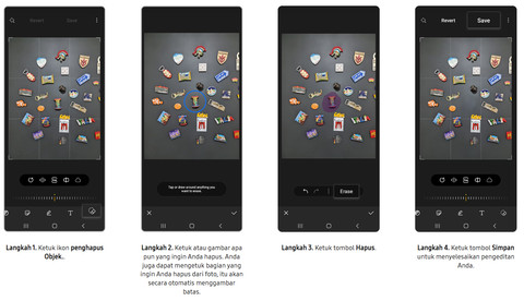 Cara menggunakan Object Eraser di smartphone Samsung. Foto: Samsung