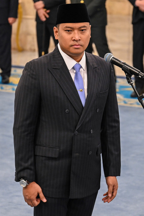 Kepala BGN Sudaryono bersiap mengikuti pelantikan saat pelantikan pejabat baru di Istana Negara, Jakarta, Rabu (22/7/2026). Foto: Galih Pradipta/ANTARA FOTO