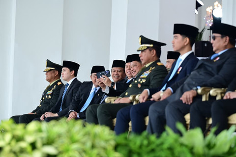 Mendagri Tito Karnavian menghadiri Upacara Praspa TNI dan Polri di Istana Merdeka, Jakarta, Rabu (22/7/2026). Foto: Kemendagri RI