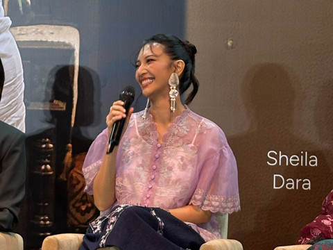 Sheila Dara saat konferensi pers perilisan film pendek "Jalan Pulang" oleh Bakti Budaya Djarum Foundation di Plaza Indonesia, Jakarta. Foto: Salsha Okta Fairuz/kumparan