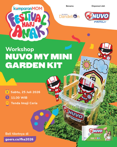 Workshop Nuvo My Mini Garden Kit di kumparanMOM Festival Hari Anak 2026. Foto: kumparan