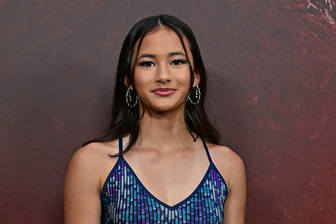 Kaylee Hottle menghadiri pemutaran perdana dunia film "Godzilla X Kong: The New Empire" persembahan Warner Bros. dan Legendary Pictures di TCL Chinese Theatre, Hollywood, California, AS, (25/4/2024). Foto: Frederic J. Brown/AFP