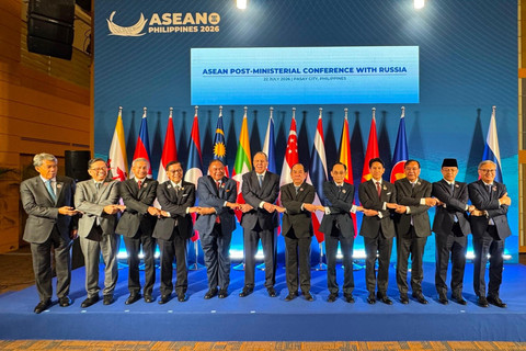 Menteri Luar Negeri RI, Sugiono dalam Pertemuan Menteri Luar Negeri ASEAN-Rusia di Manila, Filipina, (22/7/2026). Foto: Dok. Kemlu RI