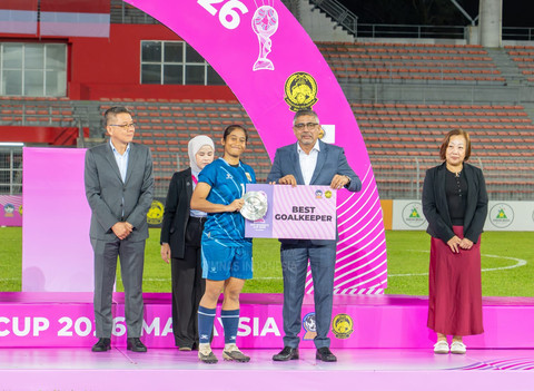 Laita Roati meraih gelar Best Goalkeeper di AFF Women's Cup 2026. Foto: PSSI