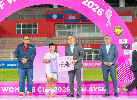 Sheva Imut meraih gelar Most Valuable Player (MVP) di AFF Women's Cup 2026. Foto: PSSI