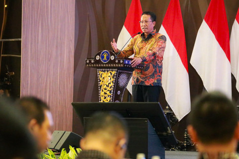 Menteri Hukum Supratman Andi Agtas luncurkan pelatihan teknis bagi aparatur penegak hukum guna pastikan implementasi KUHP dan KUHAP baru yang berperspektif korban kelompok rentan, Kamis (23/7/2026). Foto: Badan Pembinaan Hukum Nasional