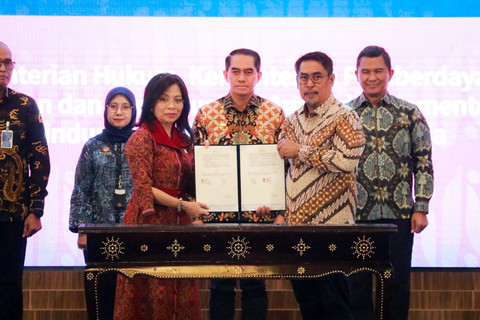 Peluncuran pelatihan teknis bagi aparatur penegak hukum guna pastikan implementasi KUHP dan KUHAP baru yang berperspektif korban kelompok rentan, Kamis (23/7/2026). Foto: Badan Pembinaan Hukum Nasional