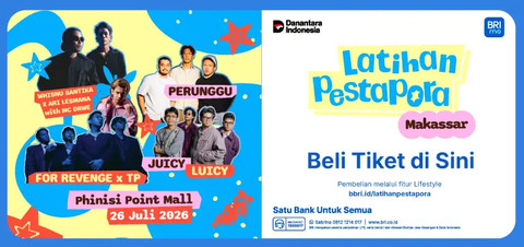 Sambut Pestapora Makassar 2026 dengan promo dari BRI. Foto: Dok. BRI