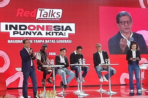 Diskusi RedTalks: Indonesia Punya Kita: Nasionalisme Tanpa Batas Generasi  di Gedung Malang Creative Center (MCC), Kota Malang, Sabtu, (25/7/2026). Foto: kumparan