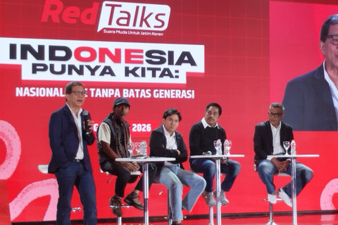 Diskusi RedTalks: Indonesia Punya Kita: Nasionalisme Tanpa Batas Generasi  di Gedung Malang Creative Center (MCC), Kota Malang, Sabtu, (25/7/2026). Foto: kumparan