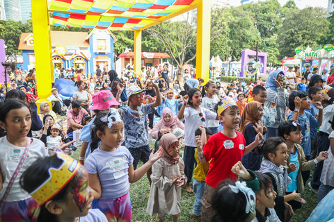 Birthday Bash bersama MyJelly pada kumparanMOM Festival Hari Anak 2026 di Ex Taman Anggrek, GBK, Jakarta, Sabtu (25/7/2026). Foto: Iqbal Firdaus/kumparan