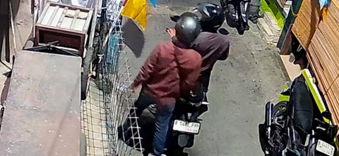 Terduga pelaku pencurian motor di Kampung Makassar, Jakarta Timur. Foto: Dok. Istimewa