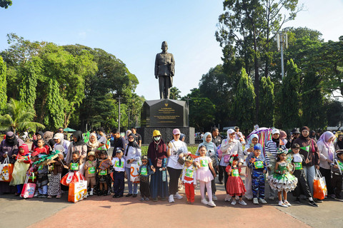 Keseruan Pawai Cilik pada kumparanMOM Festival Hari Anak 2026 di Ex Taman Anggrek, GBK, Jakarta, Sabtu (25/7/2026). Foto: kumparan