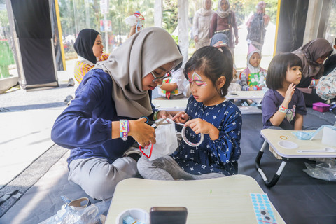 Keseruan Imaji Ceria bersama Le Minerale pada kumparanMOM Festival Hari Anak 2026 di Ex Taman Anggrek, GBK, Jakarta, Minggu (26/7/2026). Foto: kumparan