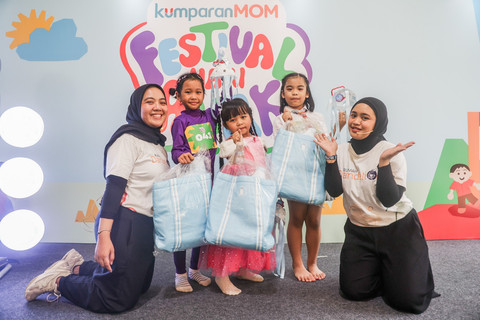 Keseruan Imaji Ceria bersama Le Minerale pada kumparanMOM Festival Hari Anak 2026 di Ex Taman Anggrek, GBK, Jakarta, Minggu (26/7/2026). Foto: kumparan