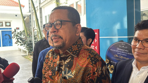 Kepala Badan Komunikasi RI, Muhammad Qodari, usai agenda peluncuran buku "Juru Bicara: Perspektif Manajemen Komunikasi Politik di Era Disrupsi" di Antara Heritage Center, Jakarta Pusat (11/9/2026). Foto: Zahira Hilman/kumparan