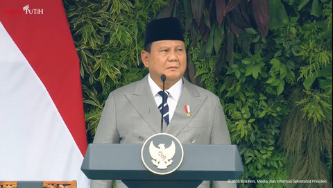 Presiden Prabowo Subianto memimpin Upacara Hari Kesaktian Pancasila di Monumen Pancasila Sakti, Lubang Buaya, Jakarta Timur, Kamis (1/10/2026). Foto: YouTube/ Sekretariat Presiden