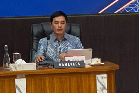 Wakil Menteri Kesehatan (Wamenkes), Dante Saksono Harbuwono, pada Penandatanganan Surat Edaran (SEB) Kemendagri, Kemenhaj, dan Kemenkes di Kantor Kementerian Dalam Negeri, Jakarta, Jumat (9/10/2026). Foto: Aditya Nugraha/kumparan