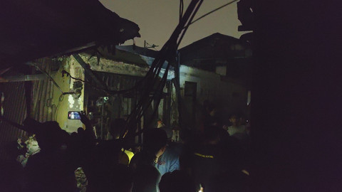 Kondisi rumah yang terdampak kebakaran di Jalan Menteng Jaya, Menteng, Jakarta Pusat, Selasa (27/10/2026). Foto: Jonathan Devin/kumparan
