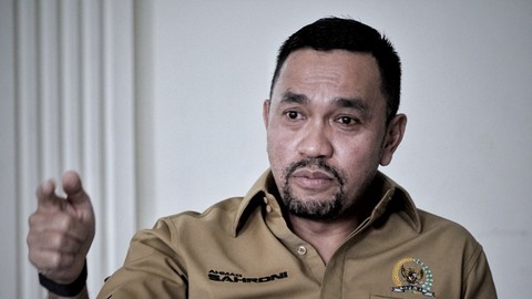 Ahmad Sahroni berkunjung ke kumparan, Jakarta Selatan, Kamis (7/4/2022). Foto: Jamal Ramadhan/kumparan