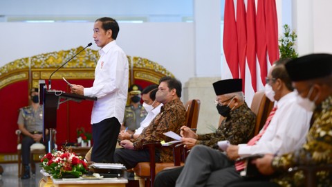 Presiden Joko Widodo pada Sidang Kabinet Paripurna, di Istana Negara, Bogor, Jawa Barat, Rabu (6/4/2022). Foto: Muchlis Jr/Biro Pers Sekretariat Presiden