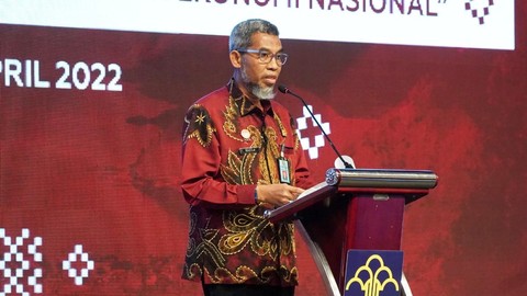 Plt Direktur Jenderal Kekayaan Intelektual (Dirjen KI) Kemenkumham Razilu saat kegiatan Roving Seminar Kekayaan Intelektual di Hotel JW Marriot Medan, Rabu (13/4). Foto: Kemenkumham RI
