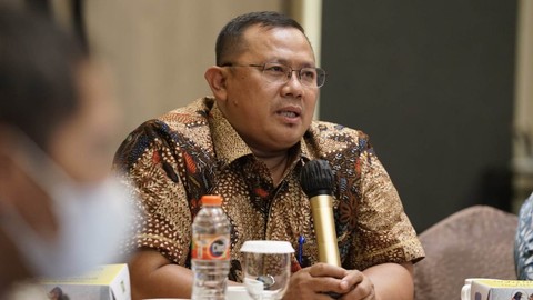 Direktur Pelayanan Haji dalam Negeri Saiful Mujab saat finalisasi data jemaah berhak berangkat tahun 2022. Foto: Kemenag RI