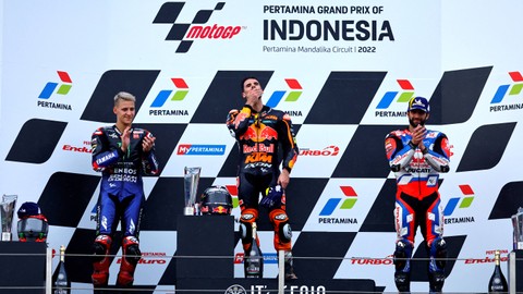 Quartararo Puas Jadi Runner-up di MotoGP Mandalika: Podium Balap Basah Pertama (1)