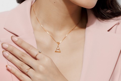 Perhiasan berlian Moela Collection dari The Palace Jeweler hadir dalam harga mulai dari Rp 888 ribu. Foto:  The Palace Jeweler
