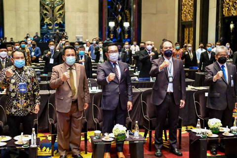 Bank BJB menggelar RUPS Tahunan dihadiri oleh Gubernur Jawa Barat, Ridwan Kamil. Foto: Bank BJB