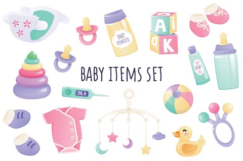 Ilustrasi packing perlengkapan bayi. Foto: alexdndz/Shutterstock