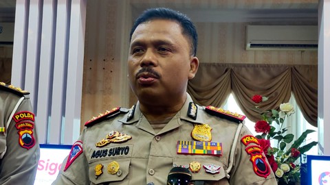 Dirlantas Polda Jateng, Kombes Agus Suryonugroho saat memberikan keterangan di Mapolda Jateng.  Foto: Dok istimewa