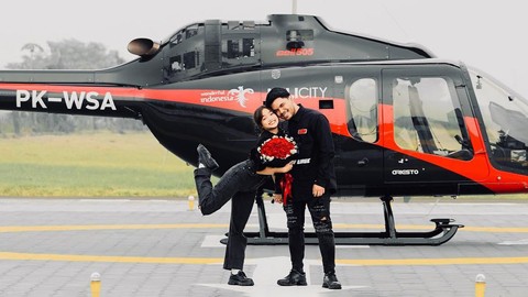 Thariq Halilintar kasih kejutan untuk Fuji. Foto: Instagram/@thariqhalilintar
