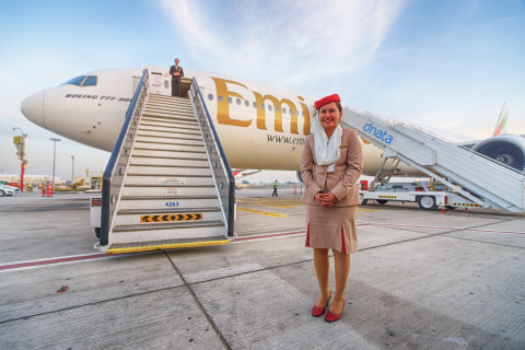 Maskapai Emirates Airways. Foto: Shutterstock