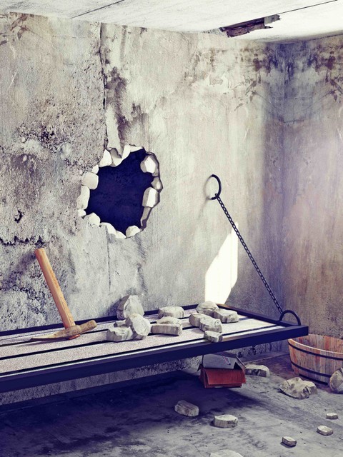 Ilustrasi lubang di penjara. Foto: Shutter Stock