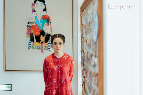 Andien saat foto untuk MMMI 2020. Foto: kumparan