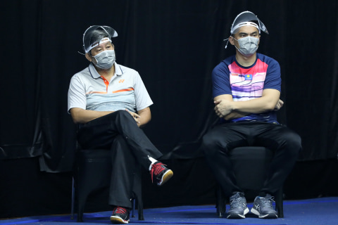 Pelatih Ganda Putra: Herry IP dan David Pohan. Foto: PBSI