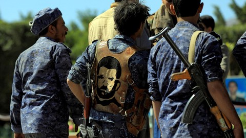 Pemberontak Houthi di Yaman. Foto: Mohammed Huwais/AFP
